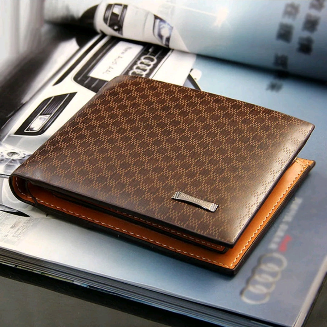 Men's Leather Bifold ID Card Holder Purse Wallet Billfold Handbag Slim Clutch