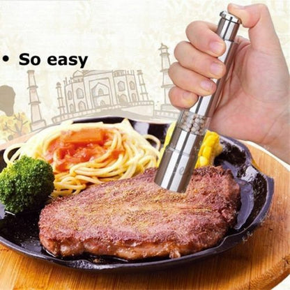 Stainless Steel Thumb Push Salt