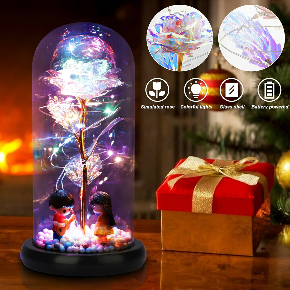 LED Galaxy Enchanted Forever Rose Flower