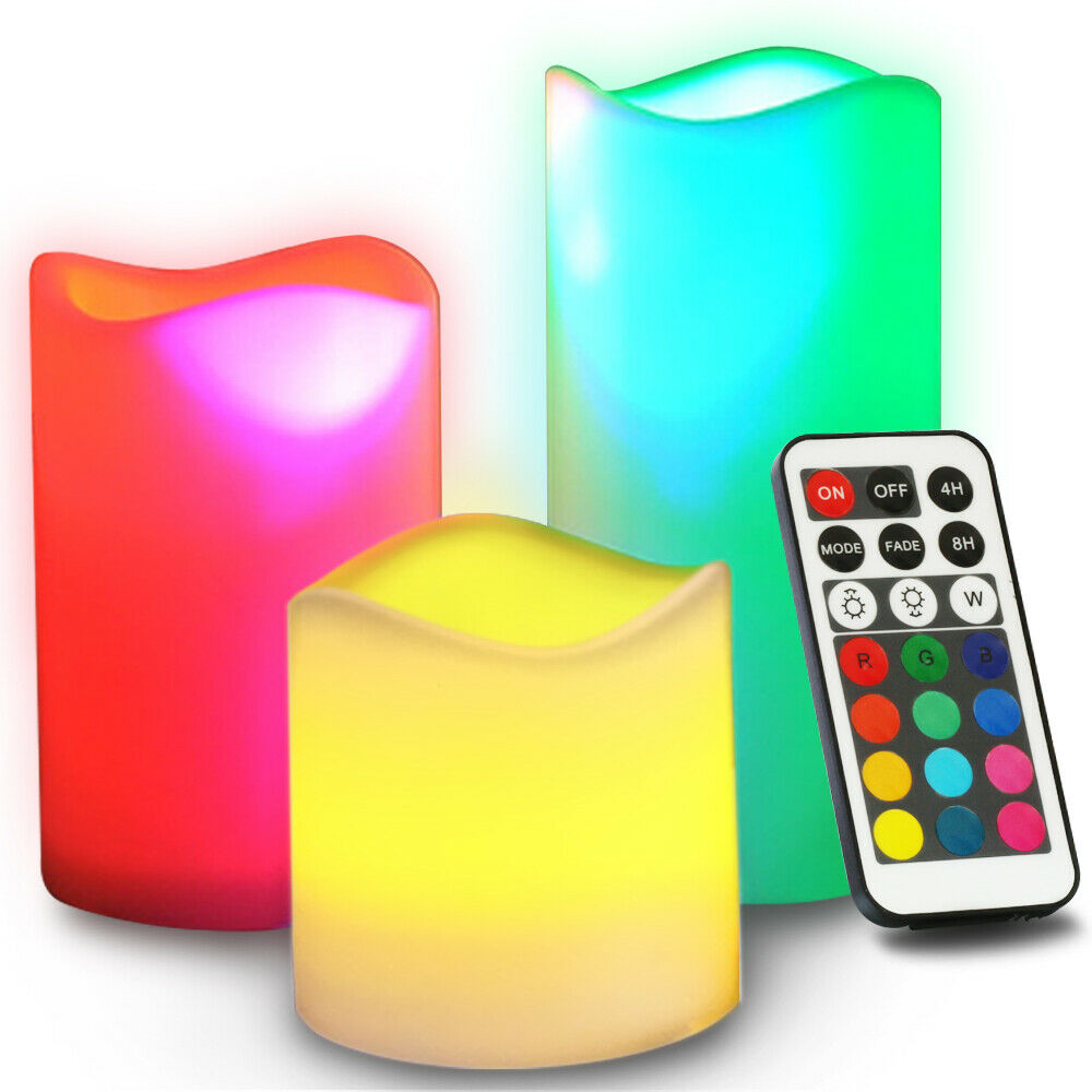 Novelty Remote Control - LED Pillars Candle