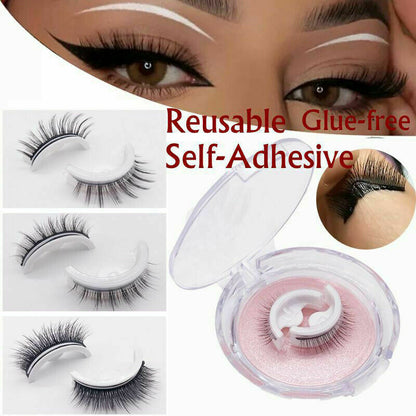 Reusable Self-Adhesive False Eyelashes 2X