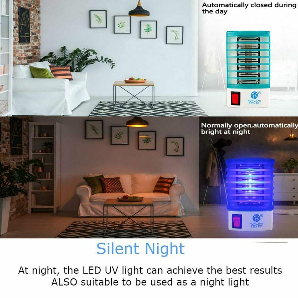 1-5Pcs Indoor LED Electric Zapper Night Lamp