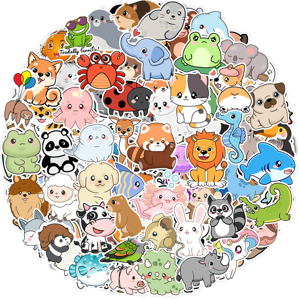 100 Pcs Kids Water Bottle Stickers Aesthetic