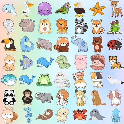 100 Pcs Kids Water Bottle Stickers Aesthetic