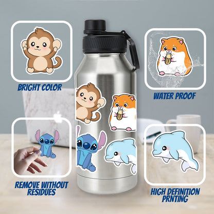 100 Pcs Kids Water Bottle Stickers Aesthetic