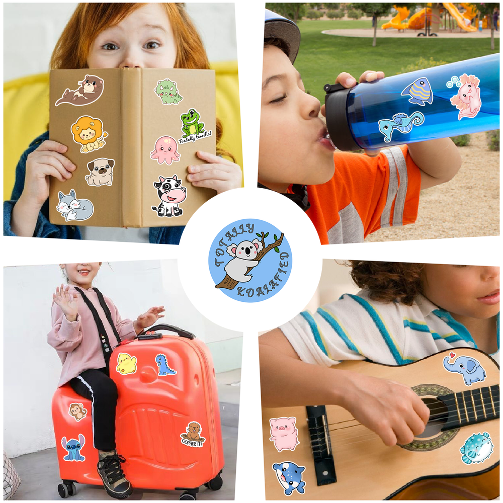 100 Pcs Kids Water Bottle Stickers Aesthetic