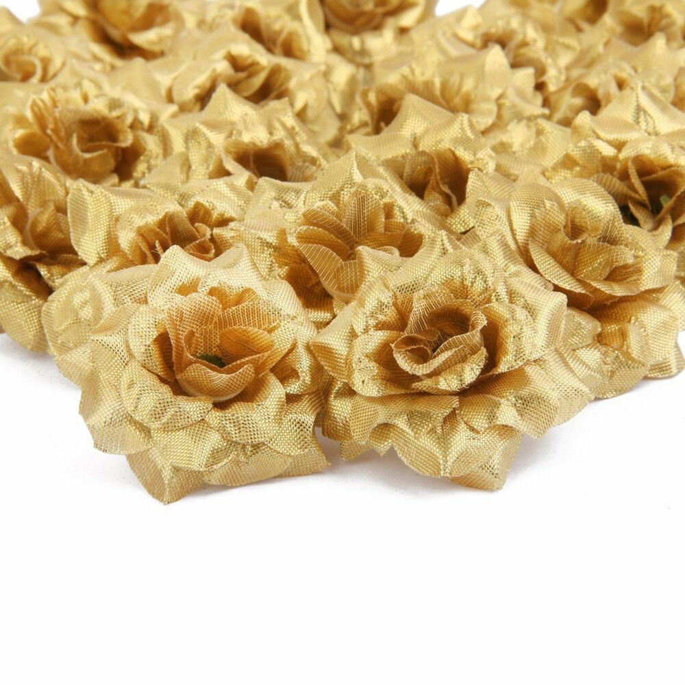 50PCS Artificial Flowers Silk Roses