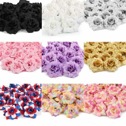 50PCS Artificial Flowers Silk Roses