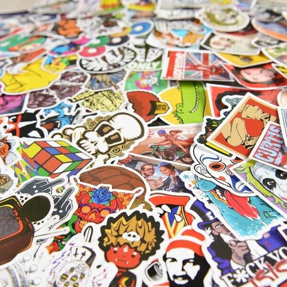 100/200/300 Skateboard Stickers