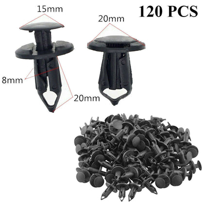 120PCS 8mm Bumper Clips