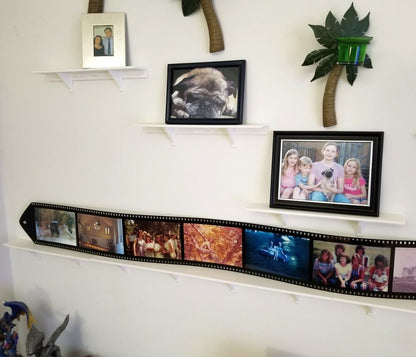 12" x 2" Black Wall Shelf