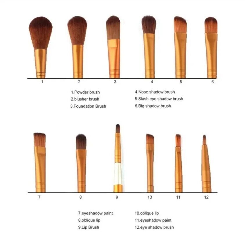 12pcs Makeup Brushes Tool