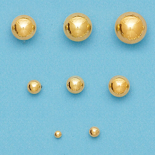 14 K Gold-Filled Ball Stud Earrings- 2 3 4 5 6 7 8 9 10 mm