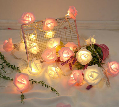 9.84 Ft 20 LED Rose Flower Lights