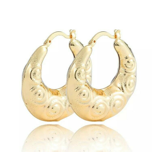 18k Layered Real hoop Earrings