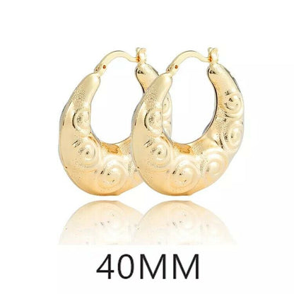 18k Layered Real hoop Earrings