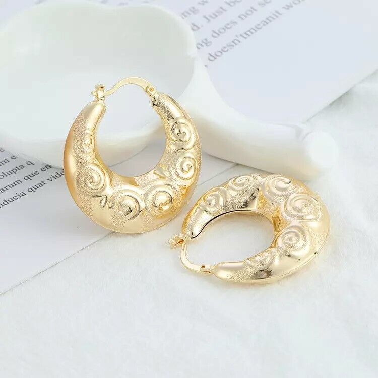 18k Layered Real hoop Earrings