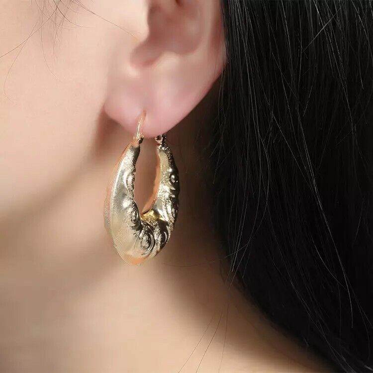 18k Layered Real hoop Earrings