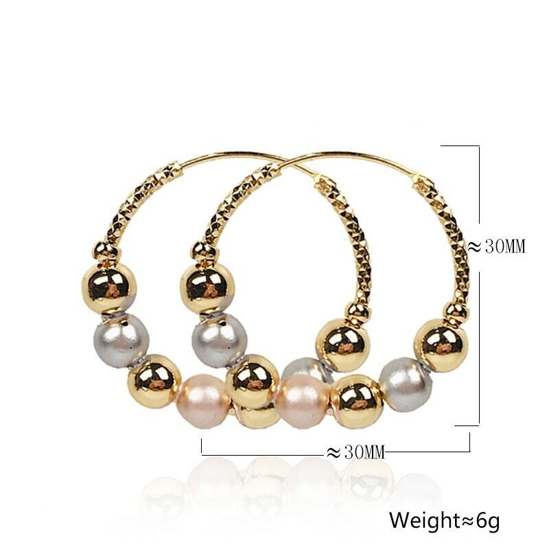 18k Layered Round hoop Earrings