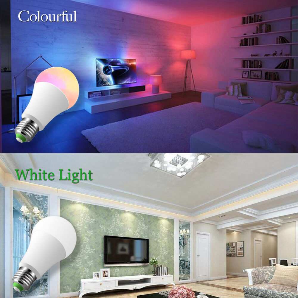 E26 LED Light Bulbs RGB Color Changing