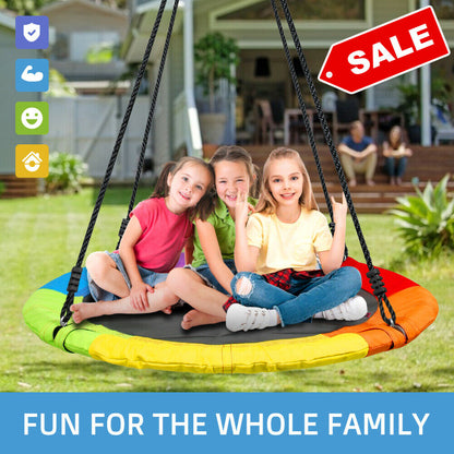 Colorful Flying Saucer Tree Swing Set