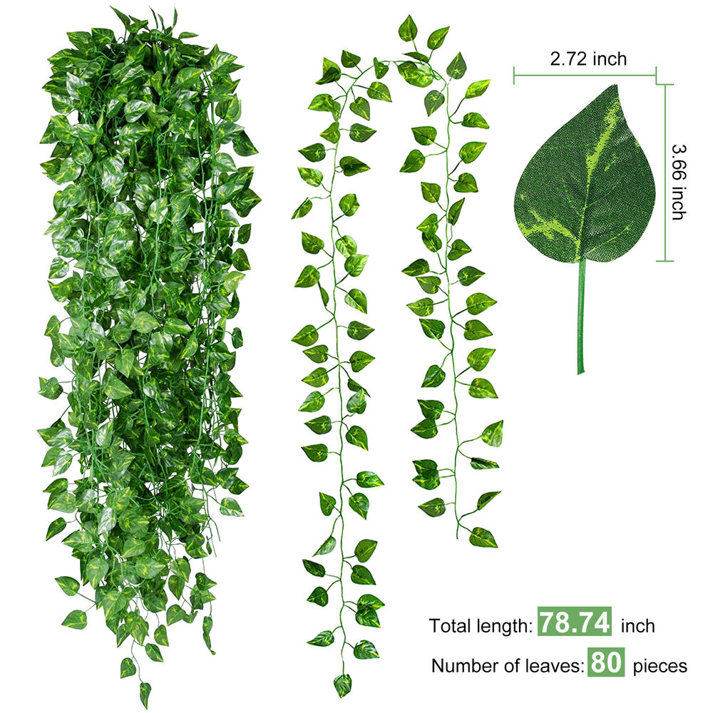 12 PCS Fake Ivy Leaves,