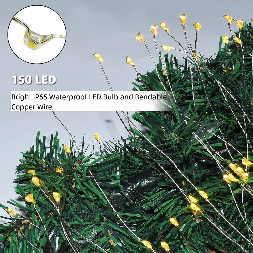 120/150LED Solar Firework Fairy Lights