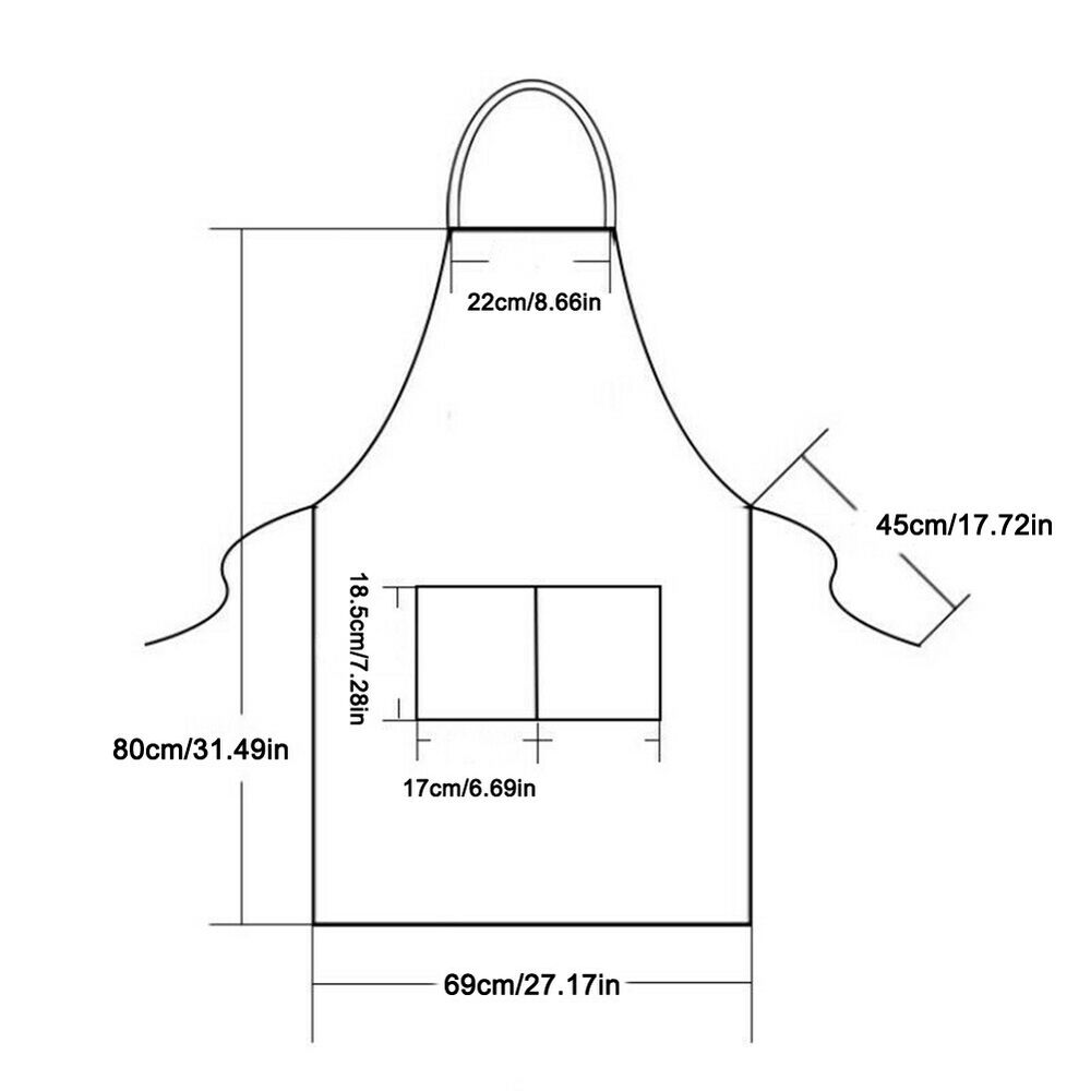 Men Women Adjustable Bib Apron