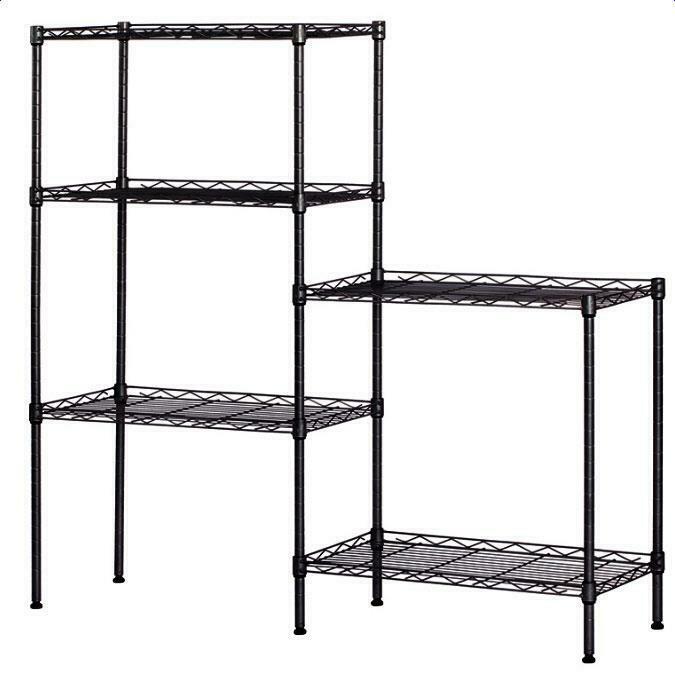 5-Tier Wire Shelves Unit Adjustable Rack