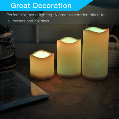 Novelty Remote Control - LED Pillars Candle