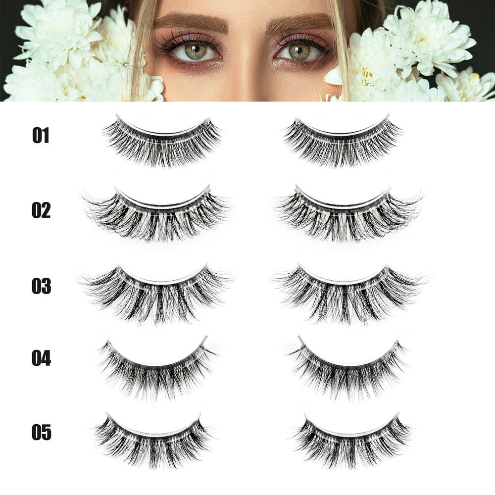 Reusable Self-Adhesive False Eyelashes 2X