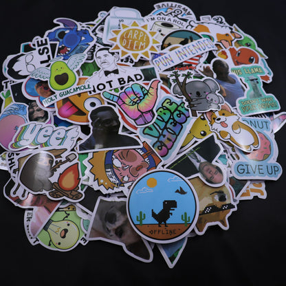 200pcs Random Vinyl Laptop Skateboard Stickers