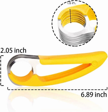 2Pcs Banana Slicer Fruit Knife Veggie Cutter