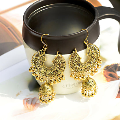 Gold Plated Indian Women Jhumka Earring