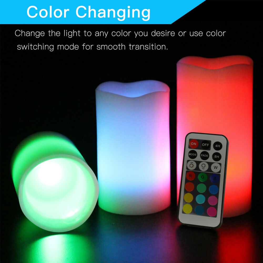 Novelty Remote Control - LED Pillars Candle