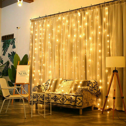 300 LED Curtain Fairy Lights