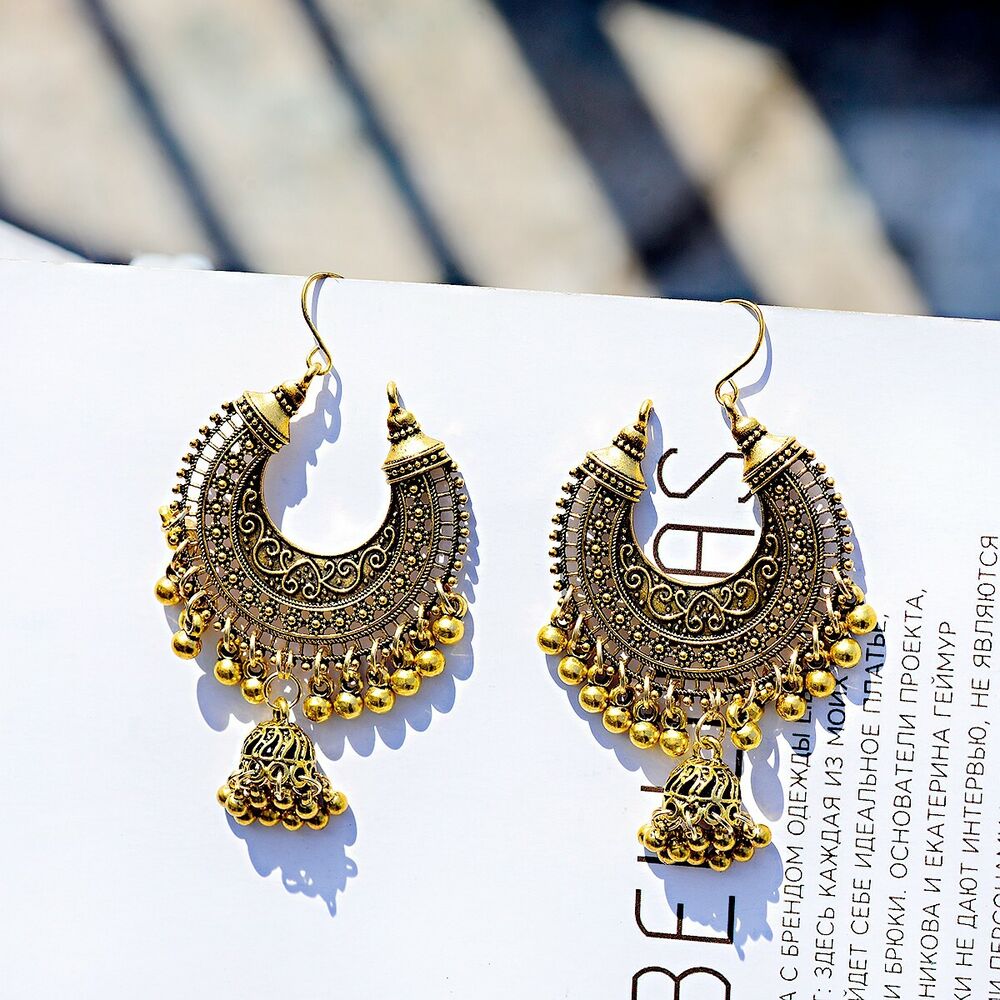 2pair Tribal Oxidized Jhumka