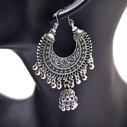 2pair Tribal Oxidized Jhumka