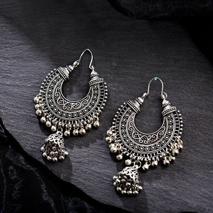 2pair Tribal Oxidized Jhumka