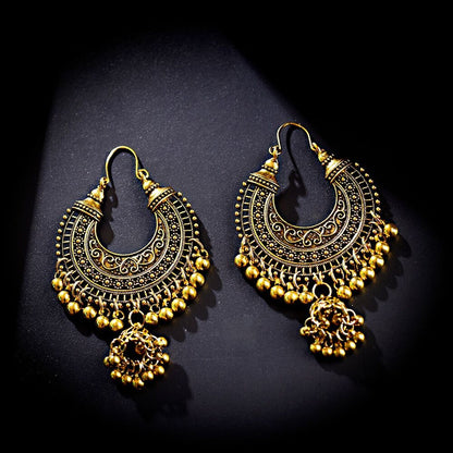 2pair Tribal Oxidized Jhumka