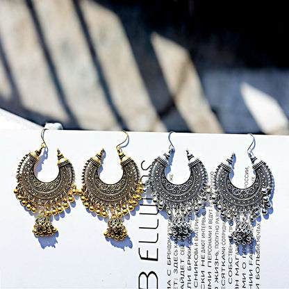 2pair Tribal Oxidized Jhumka