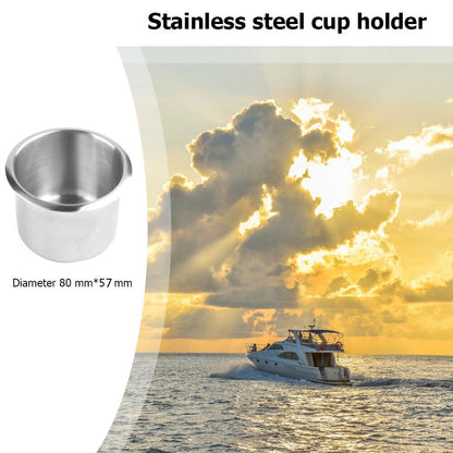 2x Stainless Steel Cup Drink Holders