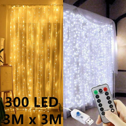 300 LED Curtain Lights