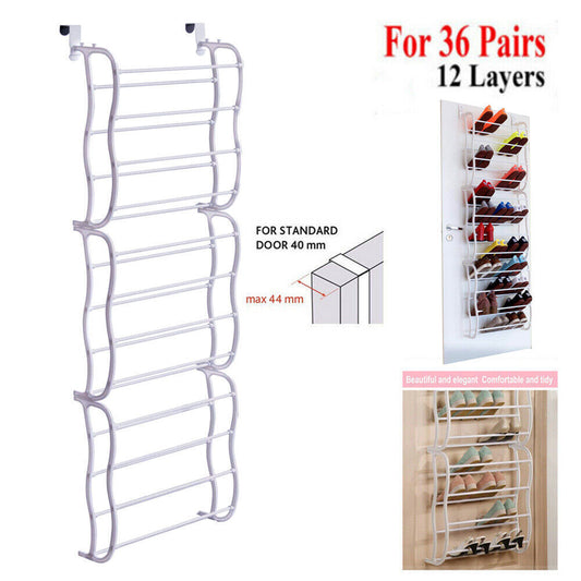 36 Pairs Over The Door Shoe Rack