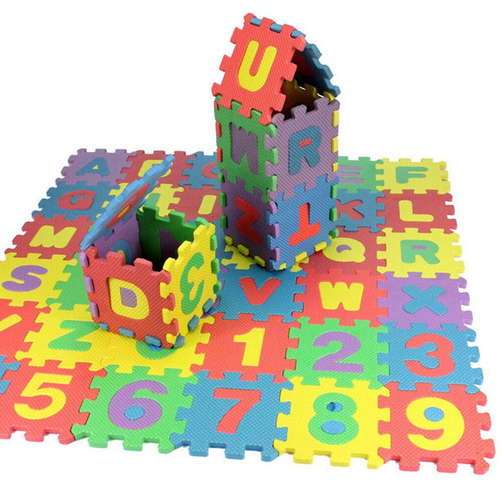 36Pcs Baby Child Number Alphabet Puzzle