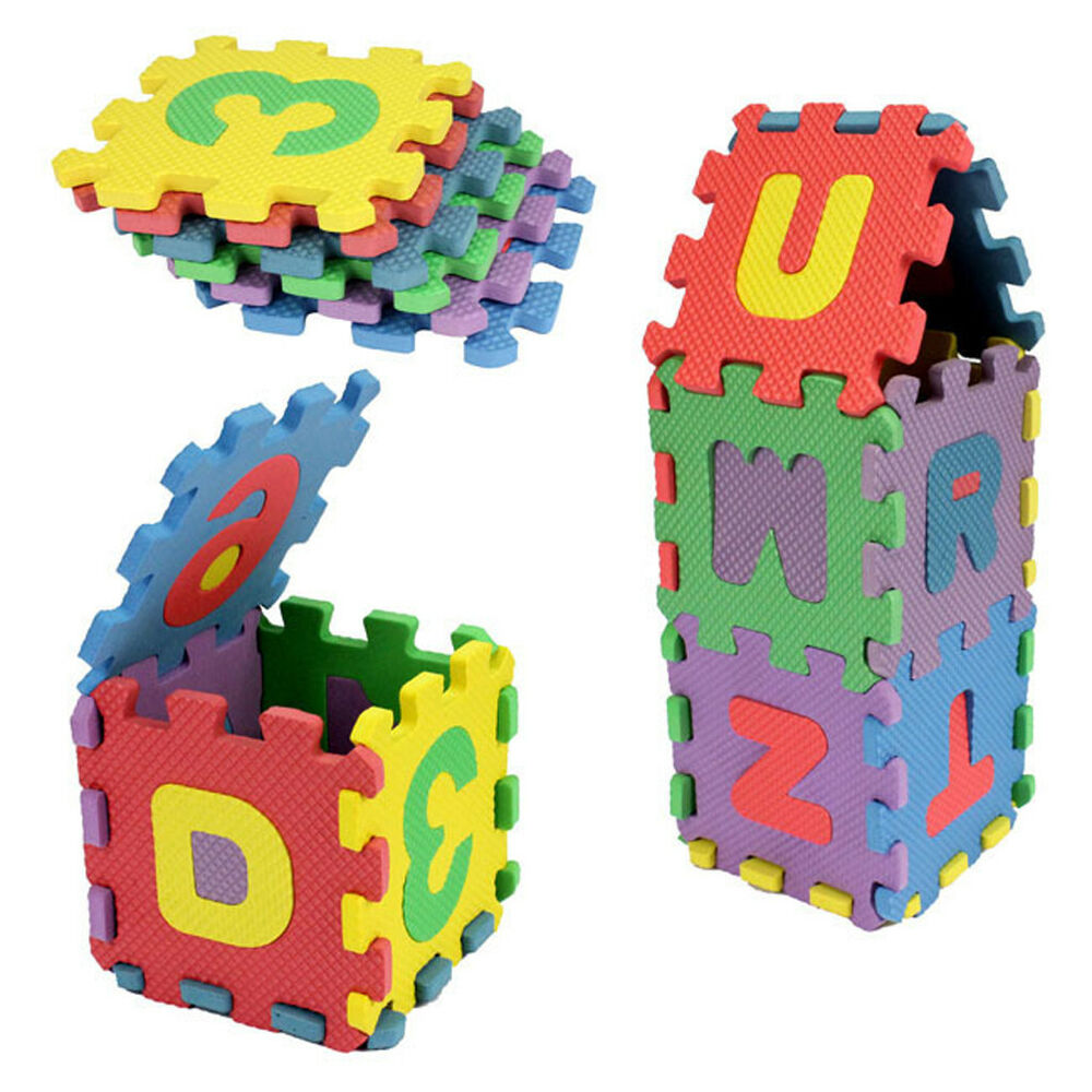 36Pcs Baby Child Number Alphabet Puzzle