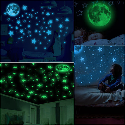 3D Glow In The Dark Luminous Wall Stickers