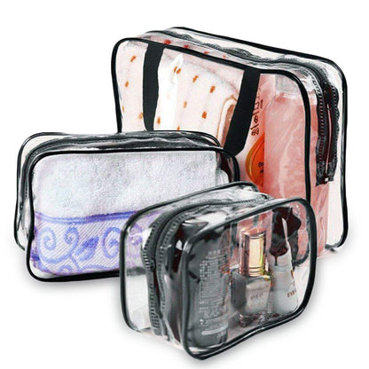 3PCS Clear Makeup Bag Travel