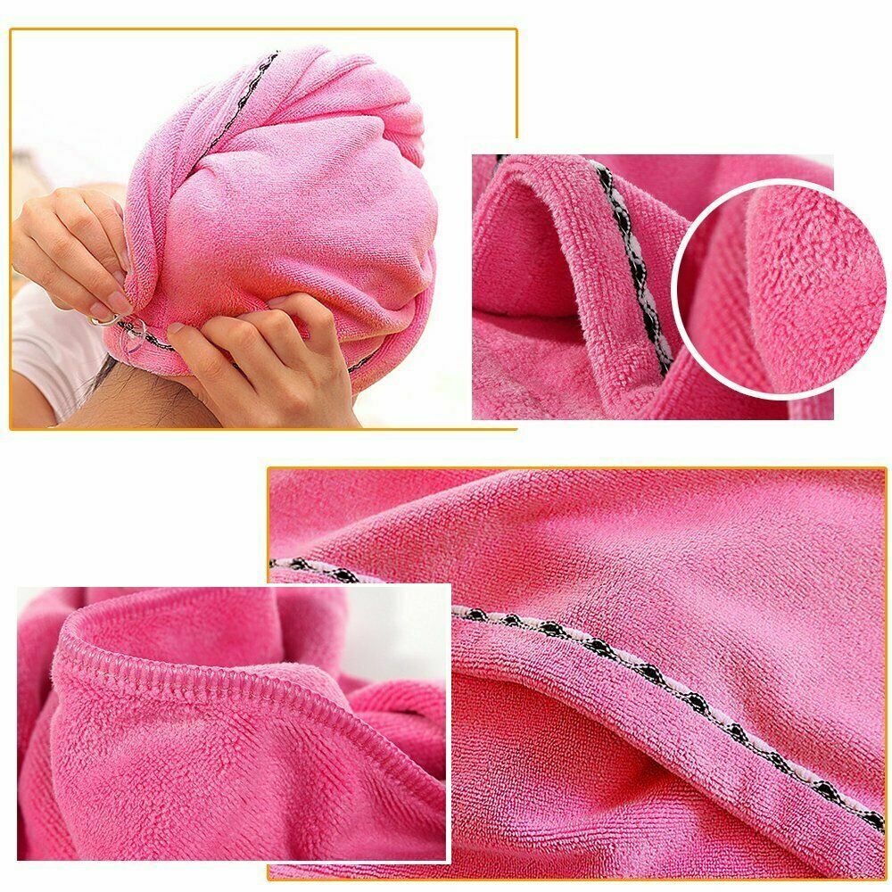 3 PCS Rapid Fast Drying Hair Absorbent Towel