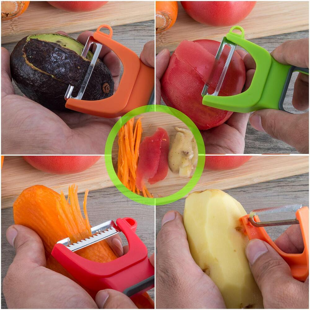 3Ps Potato Peeler Vegetable Grater Steel Kitchen